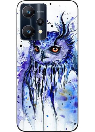 Силіконовий чохол epik для realme 9 pro з картинкою сова акварель