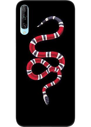 Силиконовый чехол для huawei p smart pro с картинкой змея