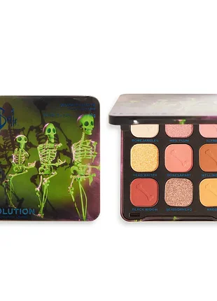 Corpse bride x makeup revolution, палетка тіней grave misunderstanding