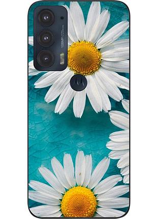 Силіконовий чохол epik для motorola edge 20 з картинкою ромашки
