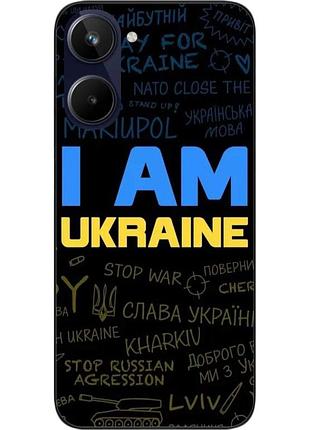 Силиконовый чехол epik для realme 10 4g с картинкой украина надписи