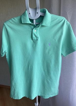 Чоловіче поло в мятному кольорі від ralph lauren
