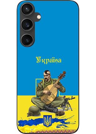 Силиконовый чехол epik для samsung galaxy s23 fe с картинкой козак