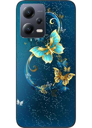 Оригинальный чехол для xiaomi redmi note 12 5g с картинкой бабочки