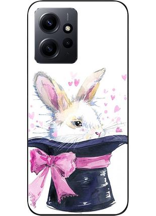 Чехол силиконовый для xiaomi redmi note 12 4g с картинкой кролик