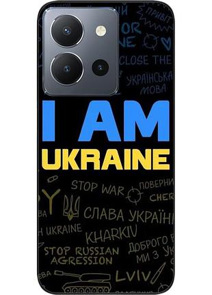 Силиконовый чехол epik для vivo y36 с картинкой украина надписи