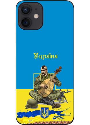 Силиконовый чехол epik для iphone 12 mini с картинкой козак
