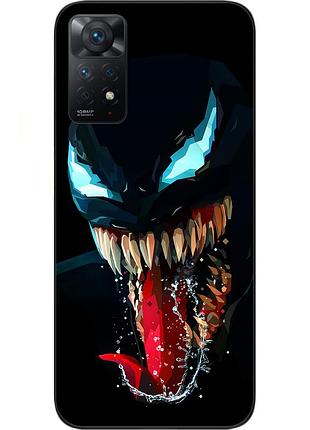 Силиконовый чехол для xiaomi redmi note 11 pro с картинкой страшный веном