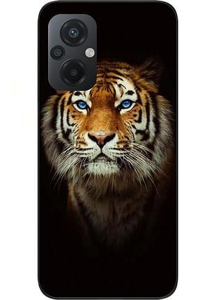 Силиконовый чехол для xiaomi poco m5 с картинкой тигр