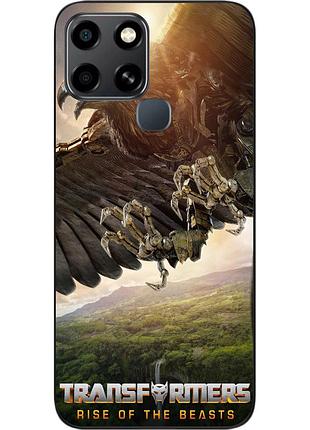 Силиконовый чехол epik для infinix smart 6 с картинкой эйрейзор трансформеры звероботы