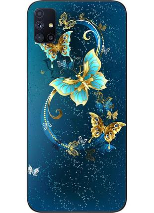 Оригінальний чохол для samsung m51 galaxy m515f з картинкою метелики