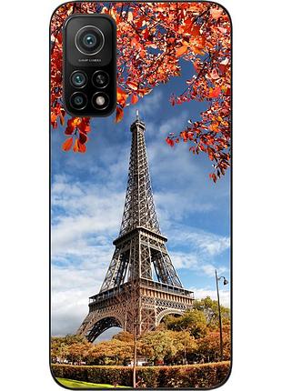Бампер силіконовий чохол для xiaomi mi 10t з картинкою вежа