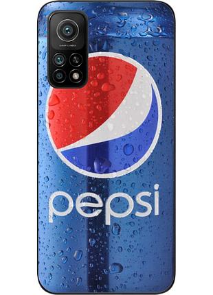 Силіконовий чохол для xiaomi mi 10t з картинкою pepsi
