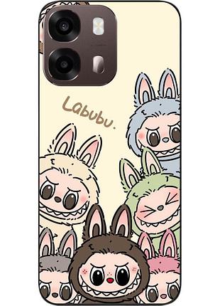 Силиконовый чехол epik для oppo a6s с принтом лабубу команда
