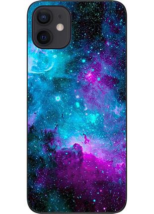 Чехол силиконовый для iphone 12 с картинкой космос