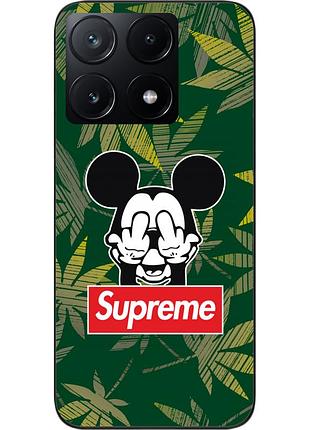 Силиконовый чехол epik для xiaomi poco x6 pro 5g с картинкой микки supreme