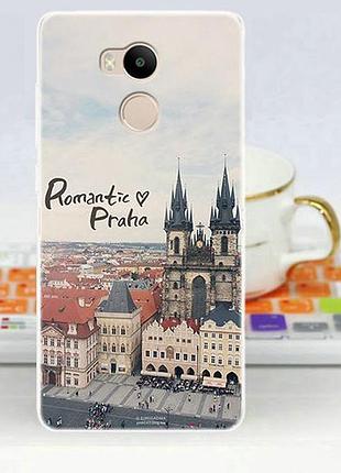 Силіконовий чохол бампер для xiaomi redmi 4 pro / redmi 4 prime з картинкою прага