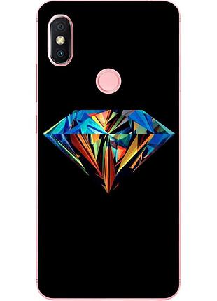 Силіконовий чохол з малюнком для xiaomi redmi s2 діамант