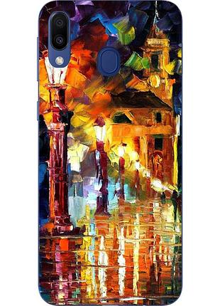 Силиконовый чехол для samsung galaxy m20 с картинкой прогулка