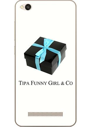 Антибрендовый силіконовий чохол для xiaomi redmi 4a з картинкою tipa funny