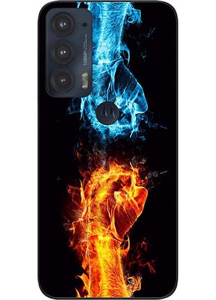 Силіконовий чохол epik для motorola edge 20 з картинкою опір