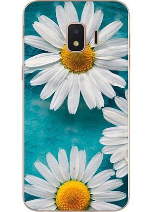 Чехол силиконовый для samsung j2 core j260 galaxy 2018 с картинкой ромашки