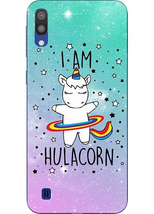 Силиконовый чехол для samsung galaxy m10 / a10 с картинкой единорог
