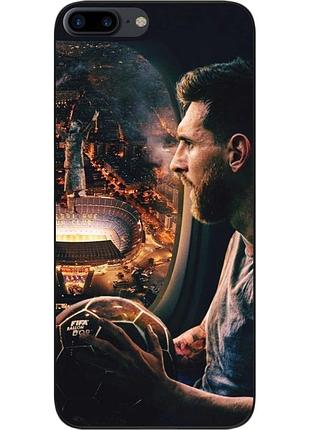 Силиконовый чехол бампер epik для iphone 7 plus с картинкой месси