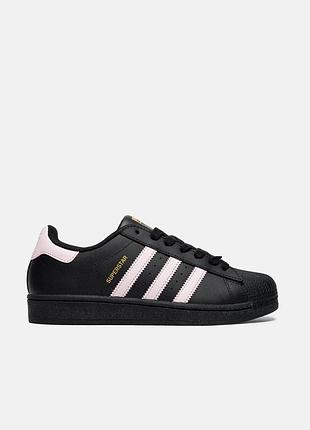 Adidas superstar black/pink 2