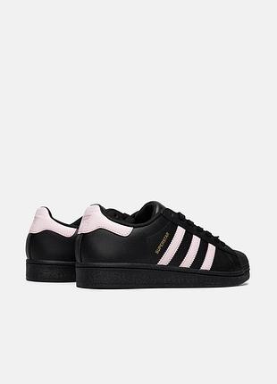 Adidas superstar black/pink 7