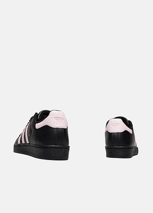 Adidas superstar black/pink 5