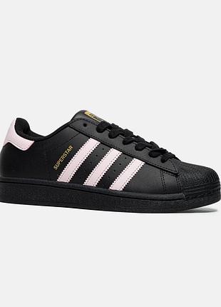 Adidas superstar black/pink