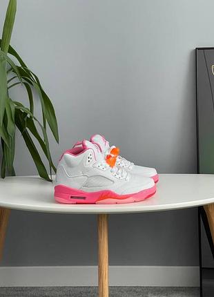 Жіночі кросівки jordan 5 retro wnba pinksicle safety orange 440892-168 🤍