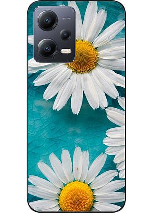 Силіконовий чохол для xiaomi redmi note 12 5g з картинкою ромашки
