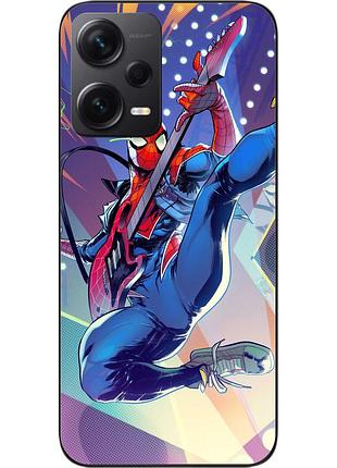 Силиконовый чехол для xiaomi redmi note 12 pro plus 5g с картинкой человек паук панк