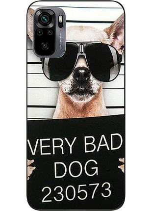 Чохол силіконовий для xiaomi redmi note 10s з картинкою bad dog
