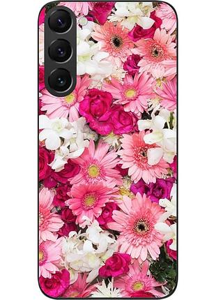 Силиконовый чехол бампер epik для samsung galaxy s22 с картинкой нежные цветы