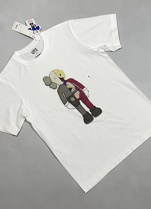 Лімітована футболка uniqlo x kaws ut flayed companion tee white, оригінал розмір м