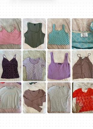 Розпродаж топів guess, zara, stradivarius, bershka