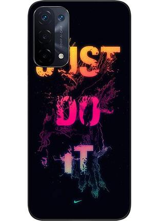 Оригинальный чехол epik для oppo a54 5g с картинкой just do it