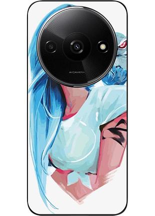Силиконовый чехол epik для xiaomi redmi a3 с картинкой девушка с совой