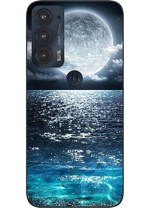 Чохол силіконовий epik для motorola edge 20 з картинкою місяць