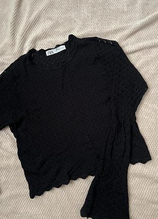 Топ чорний zara