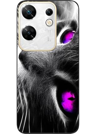 Силіконовий чохол epik для infinix zero 30 4g з картинкою красивий кіт