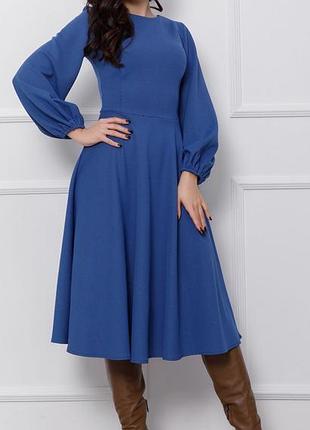 Сукня issa plus синя, розмір xl, трикотаж
