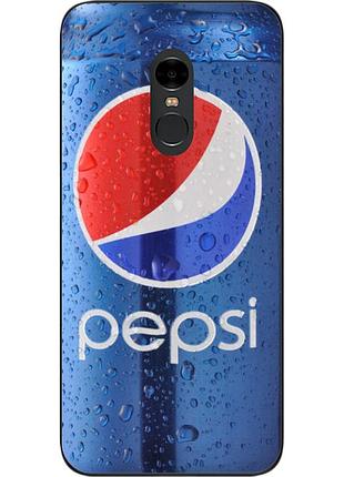 Силиконовый чехол для xiaomi redmi note 4x с картинкой pepsi