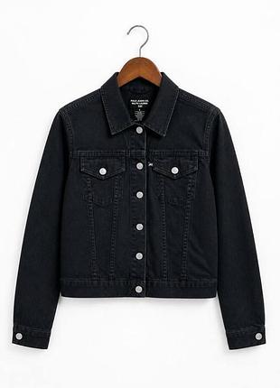 Джинсова вінтажна куртка polo jeans co. ralph lauren оригінал ексклюзив s жіноча чорна