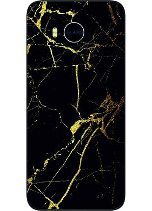 Силиконовый чехол бампер для huawei y5 2017 с картинкой мрамор