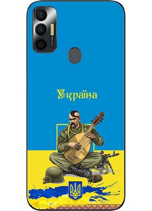 Оригинальный чехол для tecno spark 7 с картинкой козак