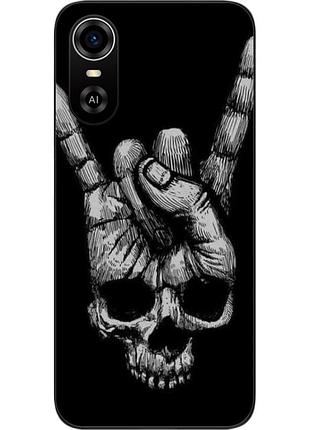 Бампер силиконовый чехол для zte blade a31 plus с картинкой рука